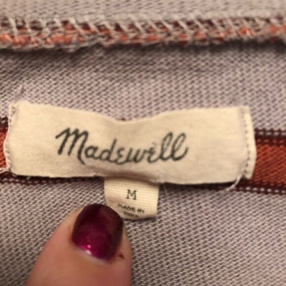 Madewell Striped Cropped Sweater - Picture 3 of 3